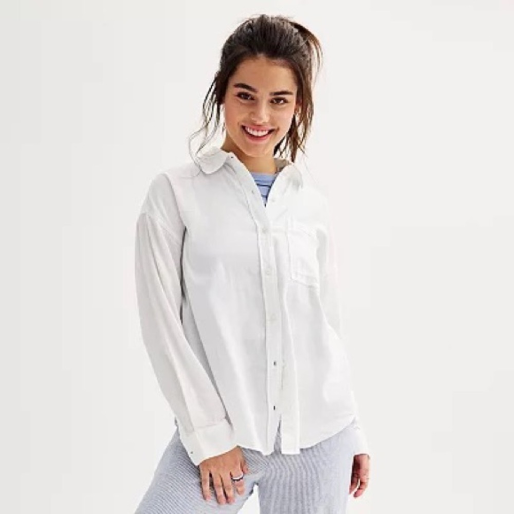 “SO” Over Sized Button Down